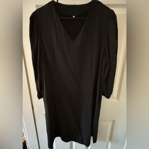 Black V-Neck Dress